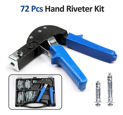 Kit De Clavadora: Pernos, Ancla Hueca, 72 Tornillos
