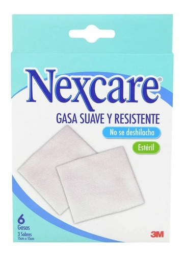 Nexcare Gasa Estéril Suave Y Resistente 15x15 Cm