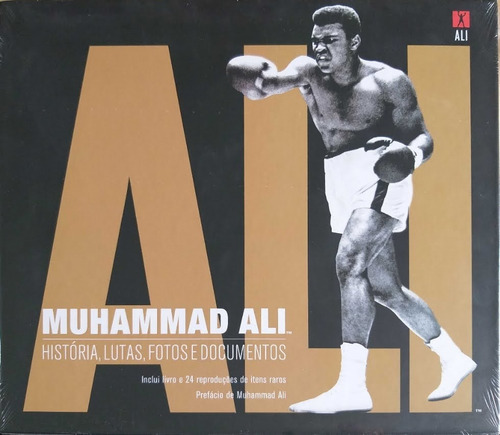 Imagem 1 de 1 de Box Livro Muhammad Ali História Lutas Fotos E Documentos