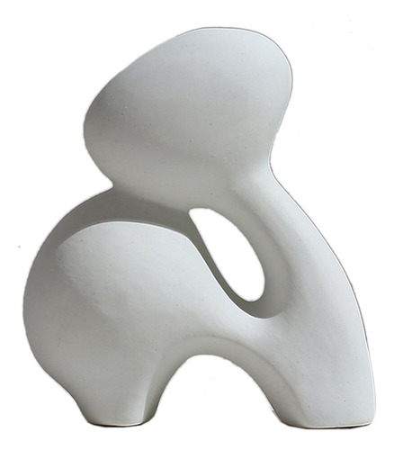 (8 #mold) Jarrón Minimalista De Cerámica Blanca Abstract Mod