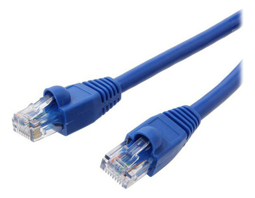 Cabo De Internet/rede Azul Clipado Com Plug Rj45 - 05 Metros