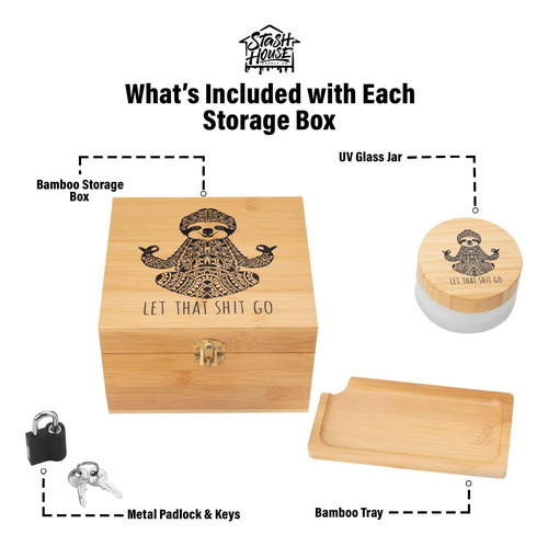 Set De Caja De Almacenamiento De Bambú Meditación De ...