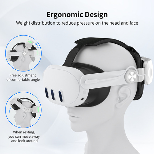Lentes De Realidad Virtual For Meta Quest 3 Tener Batería