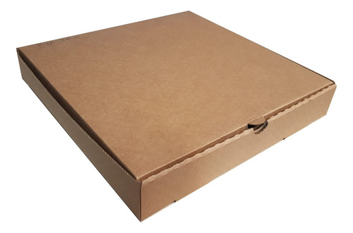 Caja De Cartón Cuadrada Tipo Pizza 28x28x4.5 Cm X10 Unidades