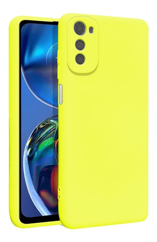 Funda Silicona Líquida Felpa Mate Compatible Moto E32