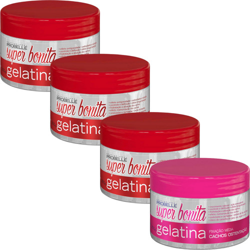 Kit Gelatina 1x Cachos Ostentação + 3x Cachos Dos Sonhos