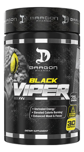 Black Viper Dragon Pharma 30 Cápsulas