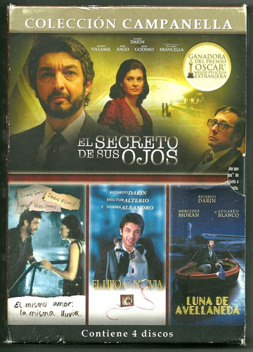 Colección Campanella. 4 Dvd Ricardo Darín