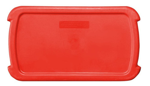 Bote De Basura 42l Tapa Balancín Lateral Color Rojo