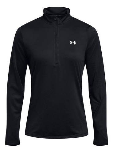 Polerón Ua Tech Half Zip Para Mujer Negro Under Armour