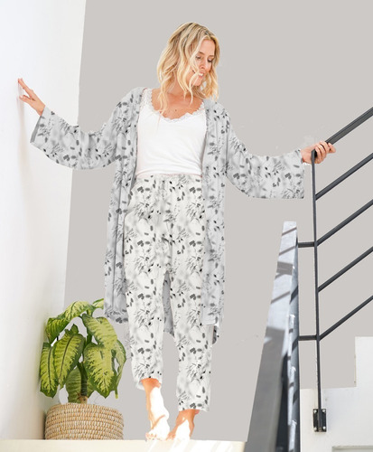 Pantalon Capri Pijama Bathinda 100% Rayon Talle S Al Xl Oslo