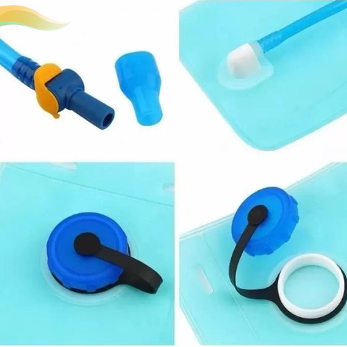 Refil Mochila Hidratação Bolsa Com Reservatório De Água 2 Litros Com Válvula Torneirinha Bike Trilha Caminhada Corrida Maratona Ciclismo Tumblr