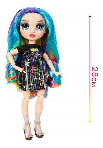 Imagem 5 de 8 de Boneca Rainbow High Fashion Amaya Raine Meninas