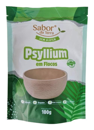 Kit 2x: Psyllium Em Flocos Sabor Da Terra 100g