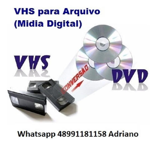 Serviço De Gravação Fita Vhs E 8mm Para Arquivo