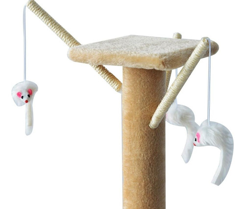 Árbol Rascador Sisal Cama Cuna Felpa 5 Niveles Juguetes 040b