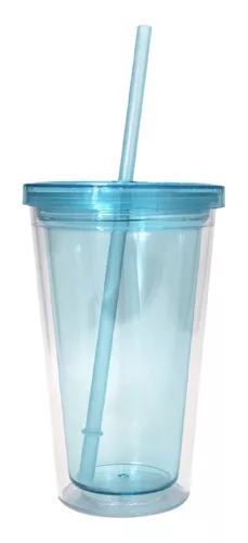 Vaso transparente de Starbucks, acrílico, transportable, de 16 onzas,  Transparente