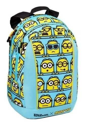 Mochila Tenis Wilson Minions Niños Raqueta Escolar