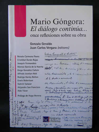 Mario Góngora 11 Reflexiones Sobre Obra Salazar Fermandois