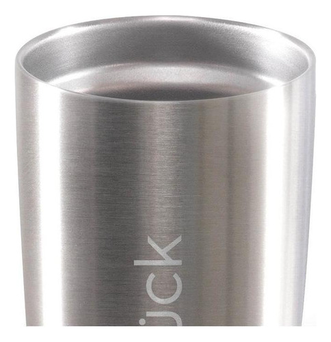 Vaso térmico para cerveza Lucky Silver Gluck de 591 ml, acero inoxidable, color plateado