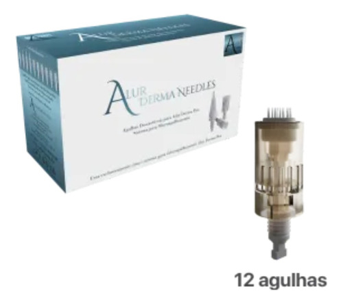 Cartucho Para Caneta Derma Pen 12 Agulhas Alur Medical Caixa C/ 25 Un