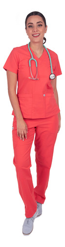 Conjunto Médico Pijama Mujer, Legacy Antifluidos Stretch