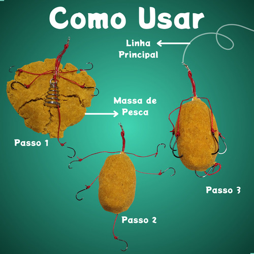 Kit 02 Chuveirinho Pesca Carpa Cabeçuda Capim Hungara Curimba Anzol Chinu N°6