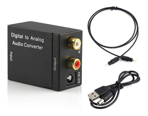 Convertidor Audio Digital Optico Toshlink Analogo Rca Plug 