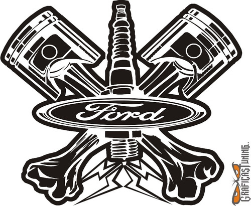 Imagen 1 de 1 de Calcomanías Logo Ford 02 - 30 X 25 Cm Graficastuning