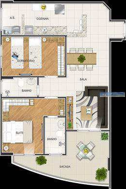 Imagem 6 de 13 de Apartamento Em Praia Grande Bairro Caiçara - V2978