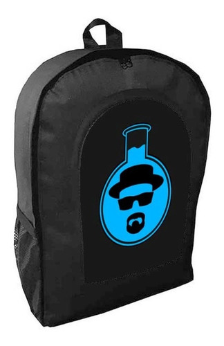 Mochila Negra Breaking Bad Adulto / Escolar D34