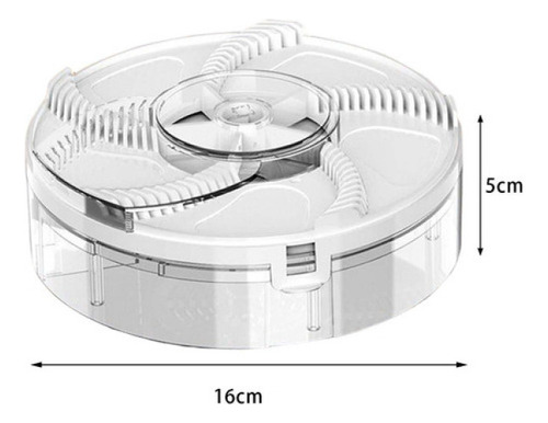 A Atrapamoscas Automático Giratorio Control De Plagas Blanco