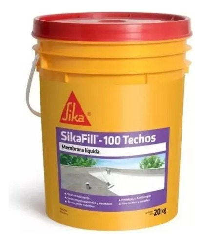 Membrana Liquida Sika Fill 100 Techos20kg-ferreteria Chaplin