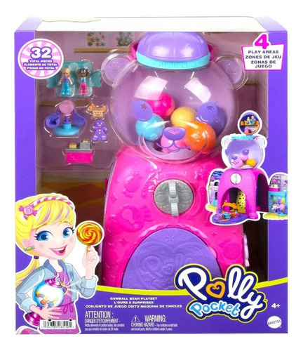 Set De Juego Polly Pocket Maquina De Dulces De Osito