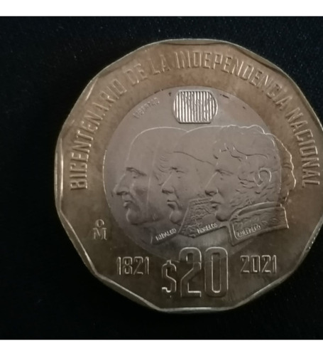 Moneda De $20 Bicentenario De La Independencia Nacional