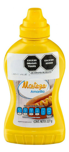 Mostaza Amarilla Great Value 227g
