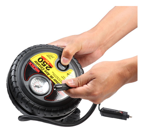 Compresor Aire 12v Circular 250psi Manómetro Mikels