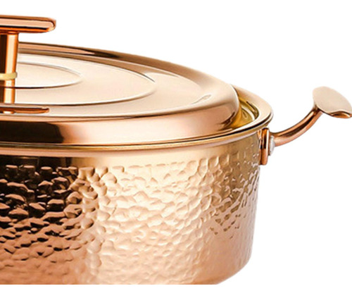 Olla Caliente De Cobre Puro, Práctica, Resistente, De Oro M