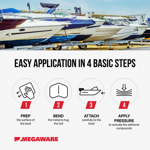 Protetor De Proa De Barco Megaware Scuffbuster Bow Guard Sta