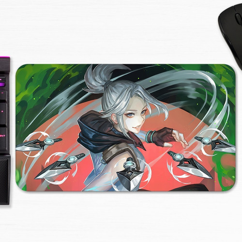 Mouse Pad Jett Valotant Kunai  Anime Art Gamer M