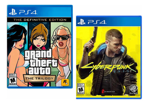 Combo Pack Gta Trilogy + Cyberpunk 2077 Ps4 Nuevos Sellados*