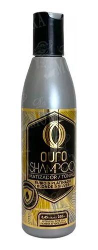 Shampoo Gris Plata Silver Matizador Cabello Ouro 250ml Envio