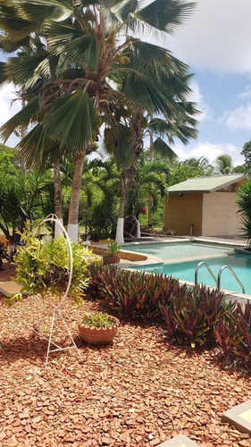 Se Vende Posada En El Sector El Tuque Con Comodas Cabañas 100% Equipado, Caney, Piscina, Bellos Jardines, A 5 Minutos Del Pueblo De Tucacas