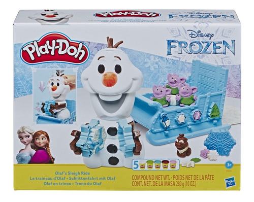 Play Doh Disney Frozen Paseo En Trineo Olaf Hasbro