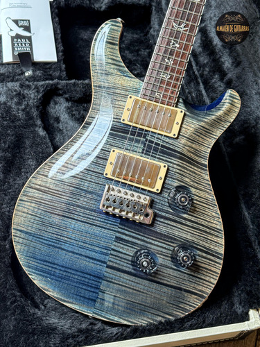 Prs Custom 24 Ten Top 25th Anniversary Faded Whale Blue Diestro Faded Whale Blue Rosewood (Usado)