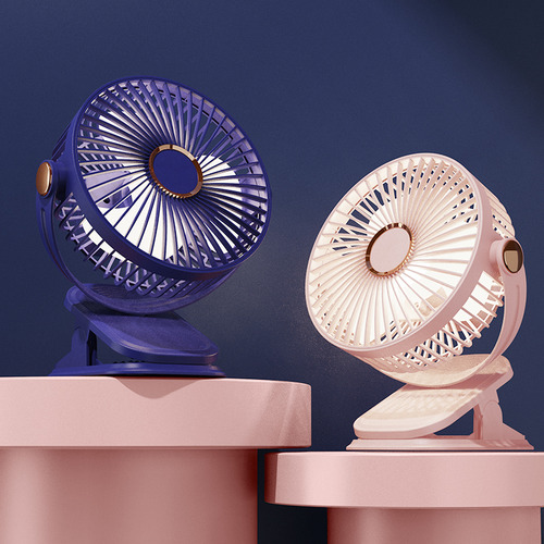 Ventilador Cuello Portátil 5 Modos Silencioso Usb Recargable Cantidad De Aspas 3 Estructura Coral Claro Aspas Plástico Diámetro 38.1 Cm Material De Las Aspas Plástico