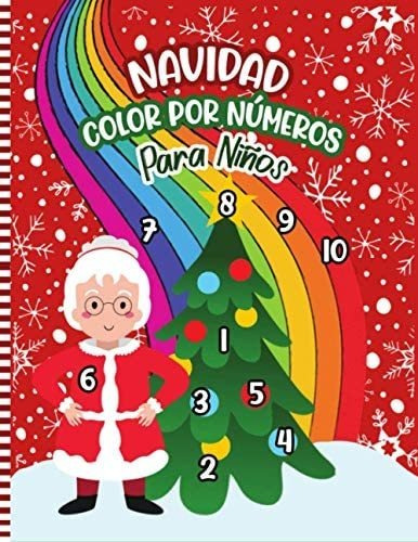 Libro: Navidad Color Por Números Para Niños: Un Divertido De