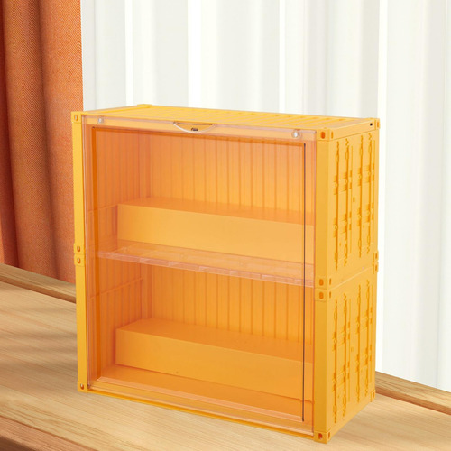 Vitrina Para Coleccionables, Caja De Presentación Amarillo