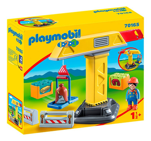 Playmobil 70165 Grúa De Construcción Línea 1.2.3