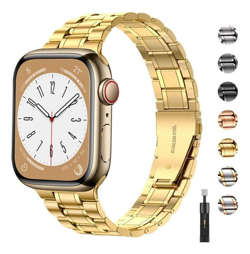 Correa De Acero Inoxidable For Apple Watch Band Series 8 7